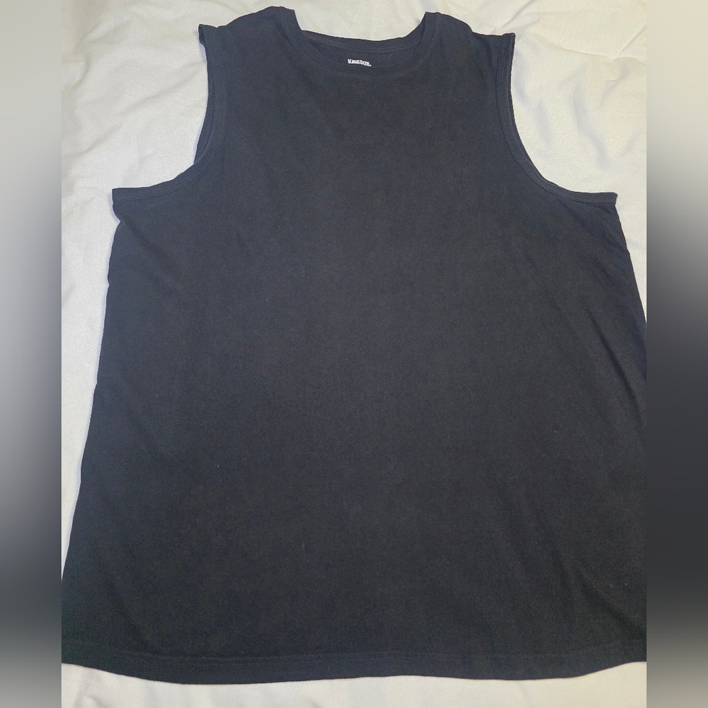 KingSize 100% Cotton Sleeveless Muscle Tshirt Top- Men's Big & Tall Sz 3XLT